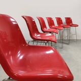 6 x Dutch design vintage Spirit barstools