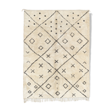 Modern Moroccan carpet white contemporary art 300x370cm