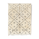 Modern Moroccan carpet white contemporary art 300x370cm