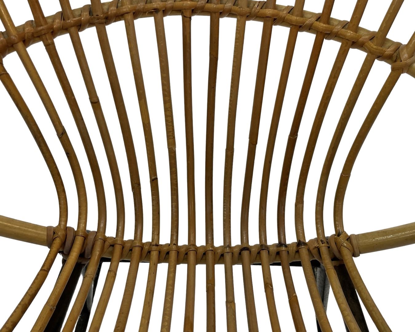 Vintage Dirk van Sliedregt Rohe Noordwolde rattan rocking chair