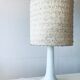 Lampe vintage blanche opaline