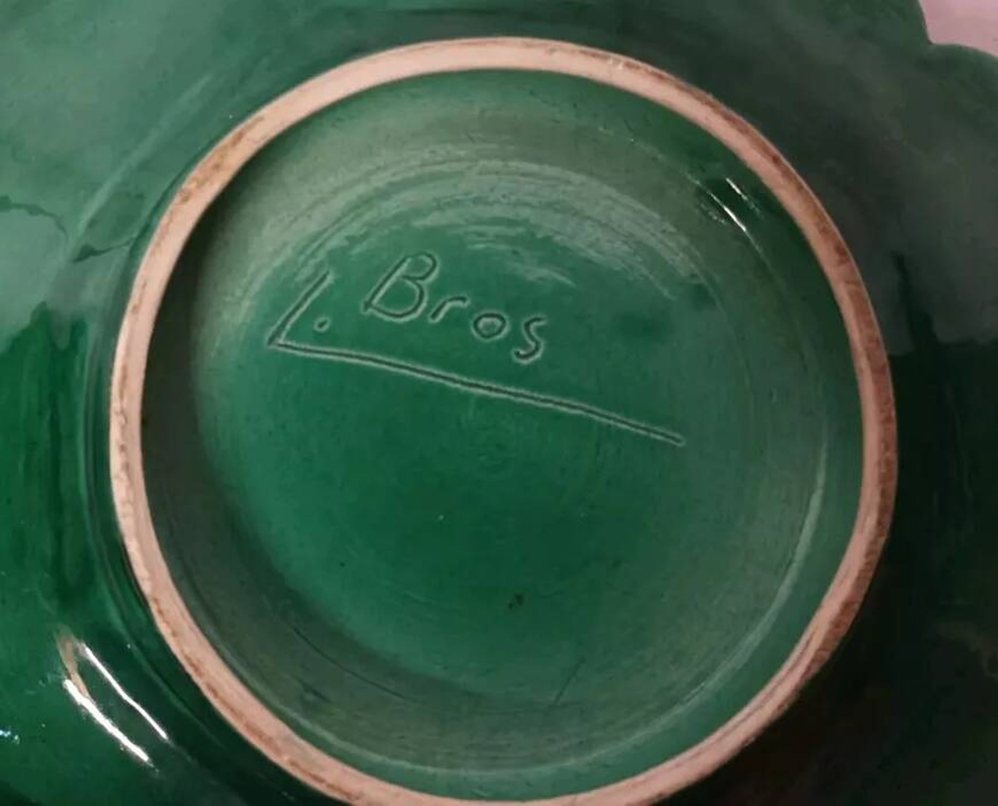 Fruit bowl signed L. Bros Vintage