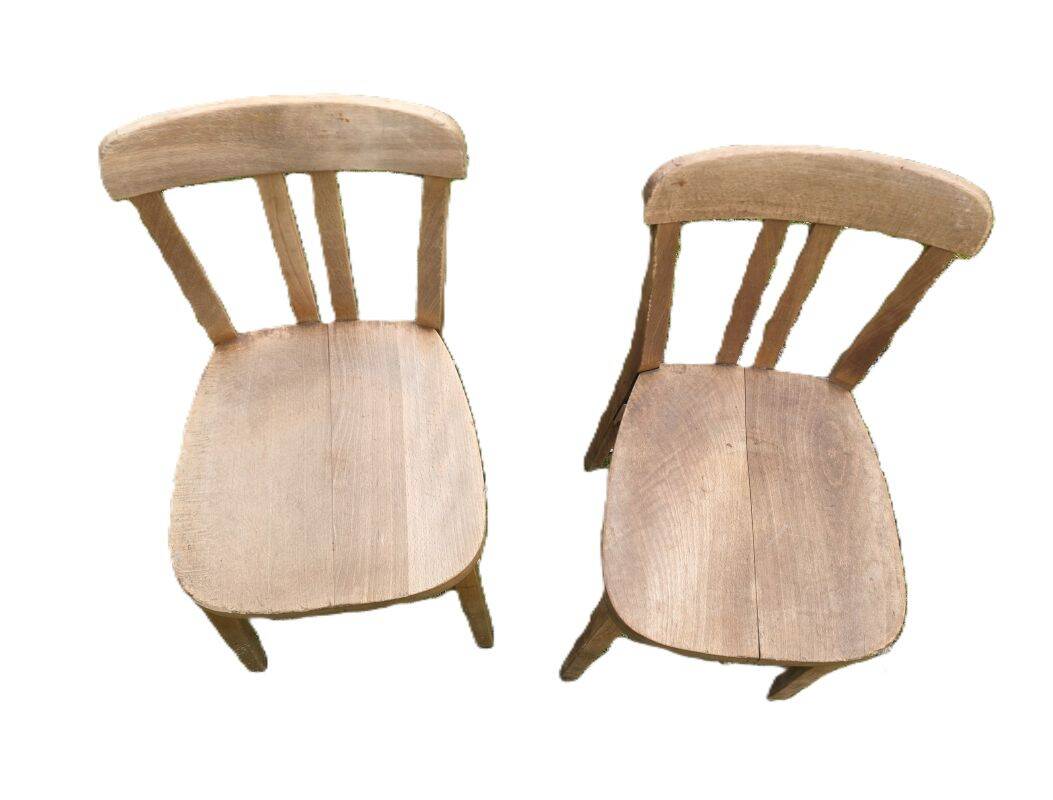Set of 2 Bistro Chairs Stamped Stella 1950s