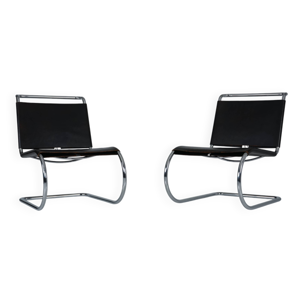 Chaise en acier tubulaire MR30/5 par Ludwig Mies van der Rohe pour Knoll Ensemble de — Beyit