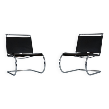 MR30/5 Tubular Steel Arm Chair by Ludwig Mies van der Rohe for Knoll Set of