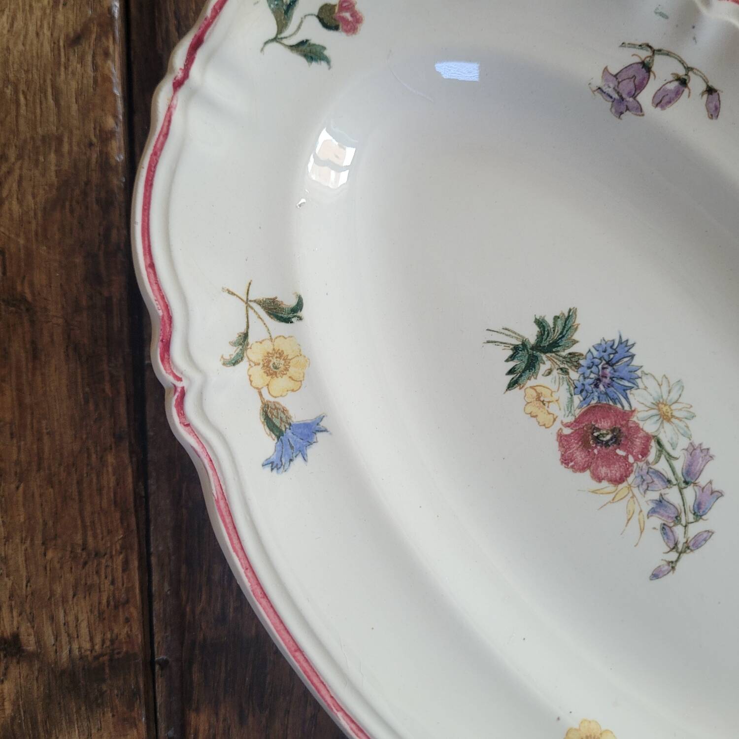 Large dish Agreste Digoin Sarreguemines 1930