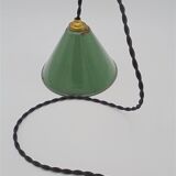 Conical hanging in enamelled sheet metal