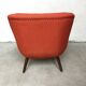 Orange-pink art deco armchair 1930s/40s