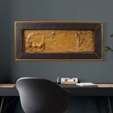 French terracotta bas-relief, Venus with Faun from 20th century