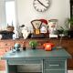 Vintage green metal industrial office