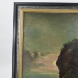 Oil on canvas seascape