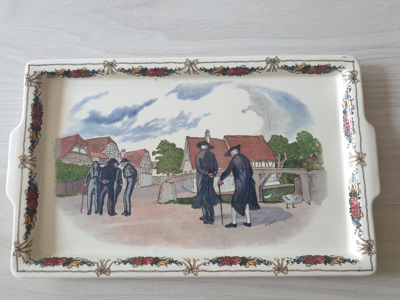 Cake dish Sarreguemines Obernai