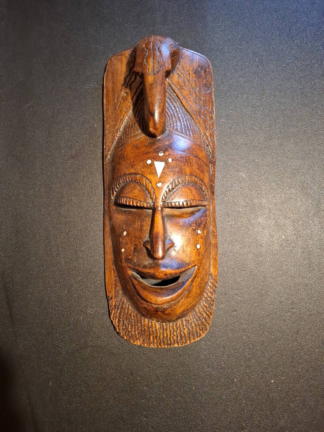 Ashanti tribal mask originating from Ghana.