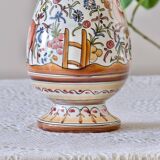Large hand-painted artisanal vase from Coimbra