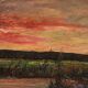 Italian landscape signed F. Rontini, 1940s