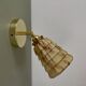 Vintage tulip wall lamp in marbled effect Clichy glass