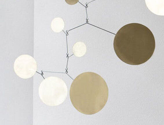 Vintage brass mobile