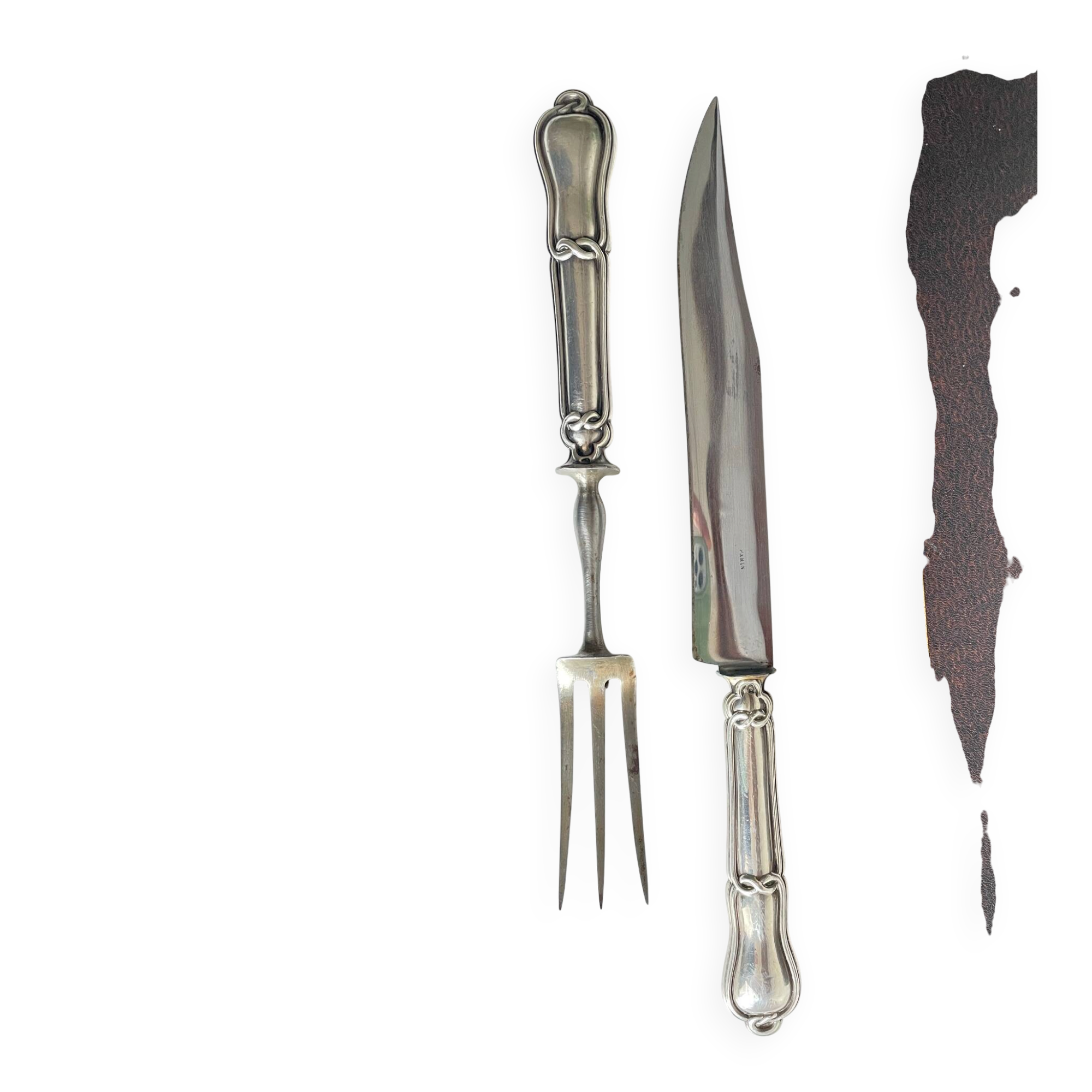 Cutlery for Meat Silver Minerva Helmeted PARIS