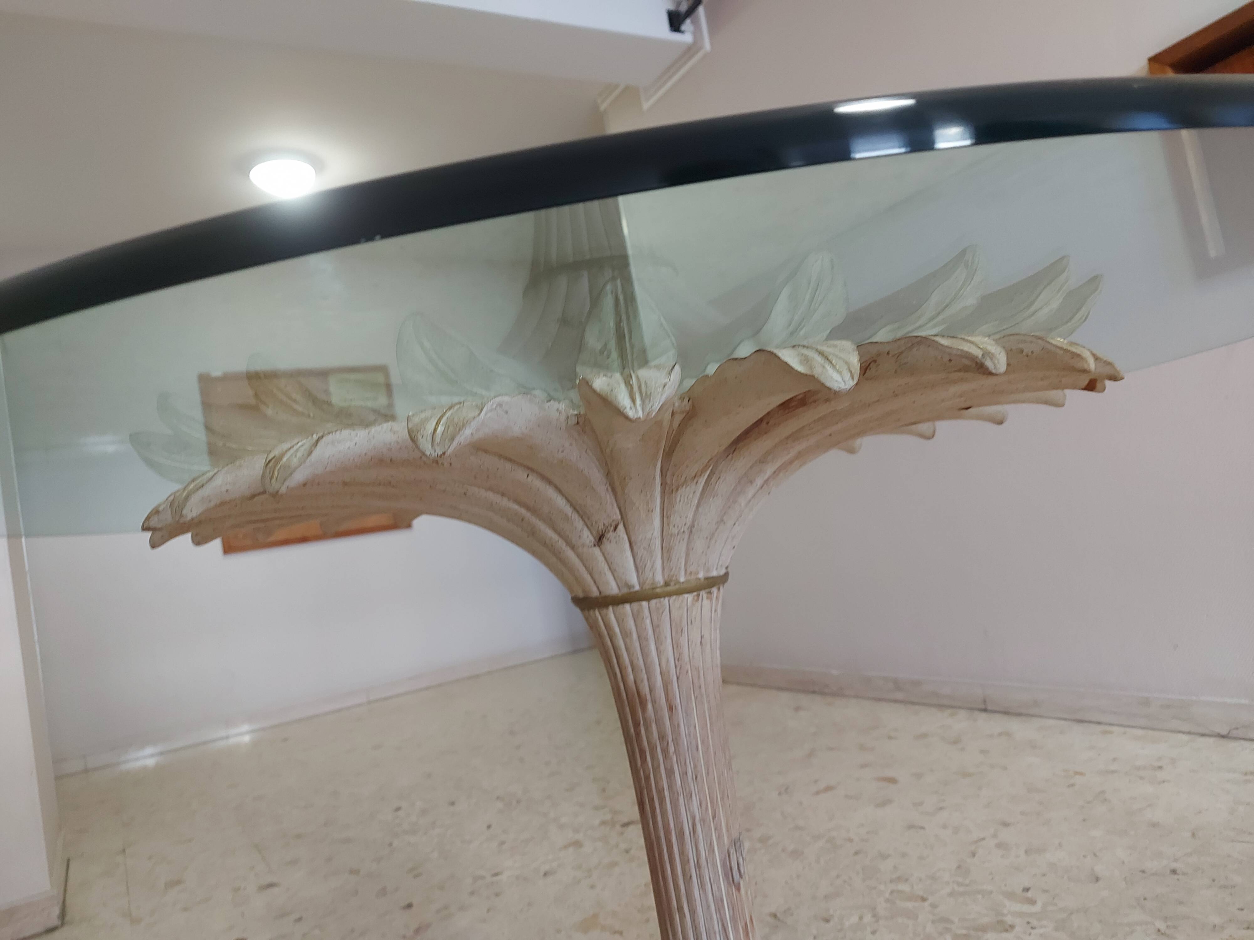 Italian daisy table 60s, 70'S design table Chelini Florence