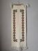 Handmade tapestry table runner, country bohemian Scandinavian style