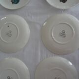 6 plates Gien le petit courrier des dames 446112 hat mode