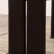Tito Agnoli for Matteo Grassi leather dining table and six chairs