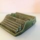 Japy advertising ashtray in olive green / vintage ceramic 50s-60s