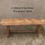 Rustic wooden bench