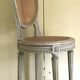 Louis XVI style chair in patinated beech XX century