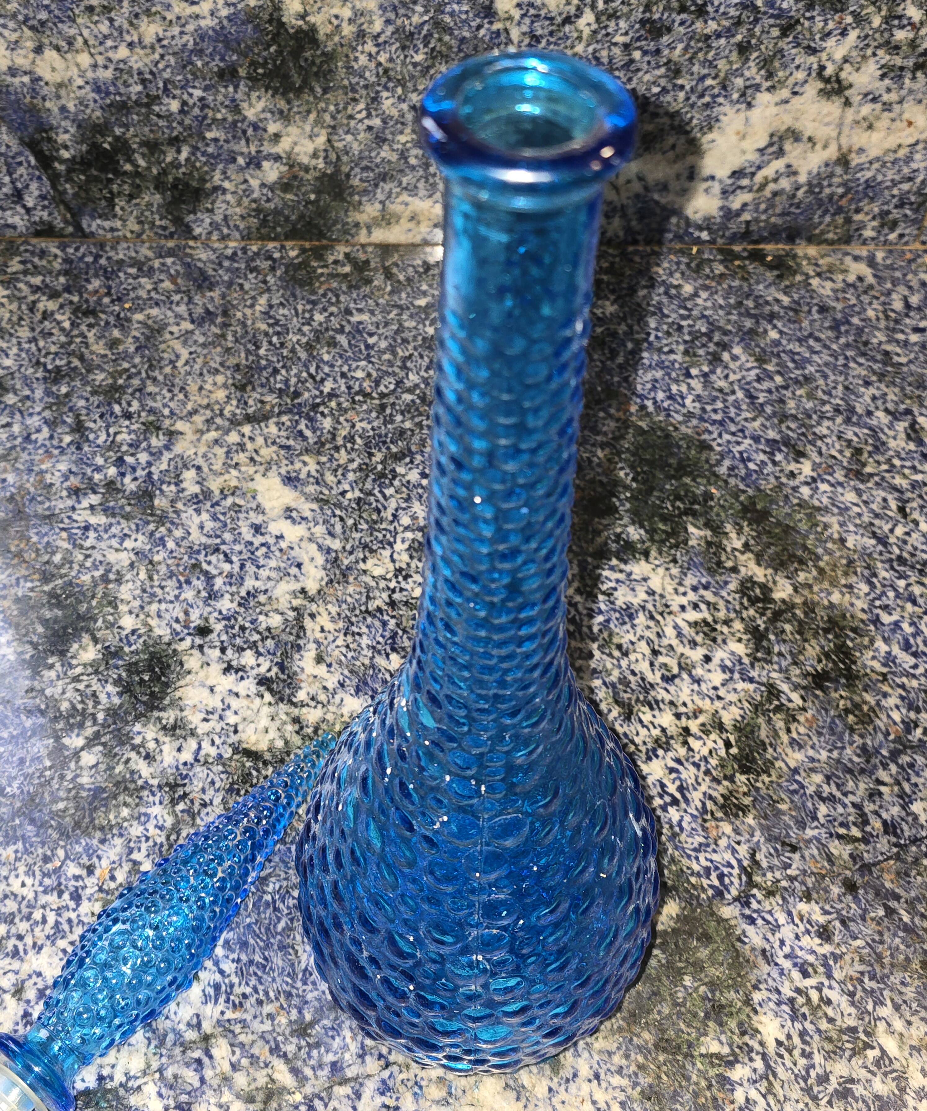 Vintage Empoli Blue Carafe