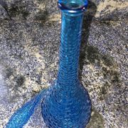 Carafe bleue d'Empoli vintage