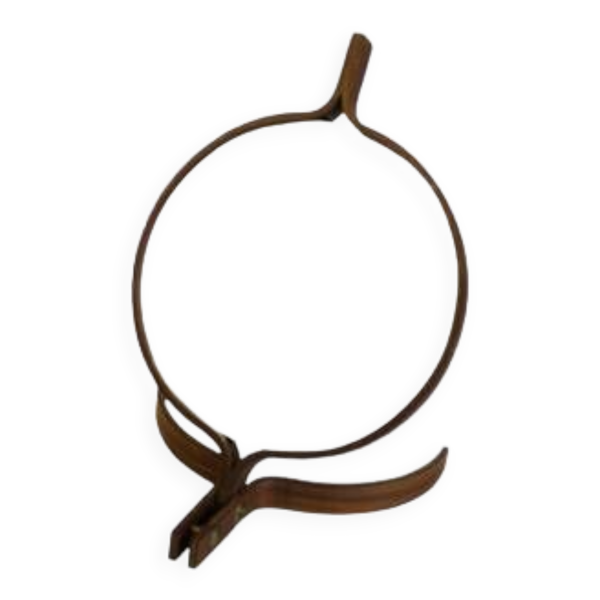 Miroir en teck par Bech & Starup pour Den Permanent Copenhague, 1960.