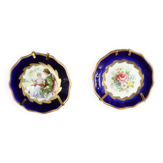 pair of Limoge porcelain plates