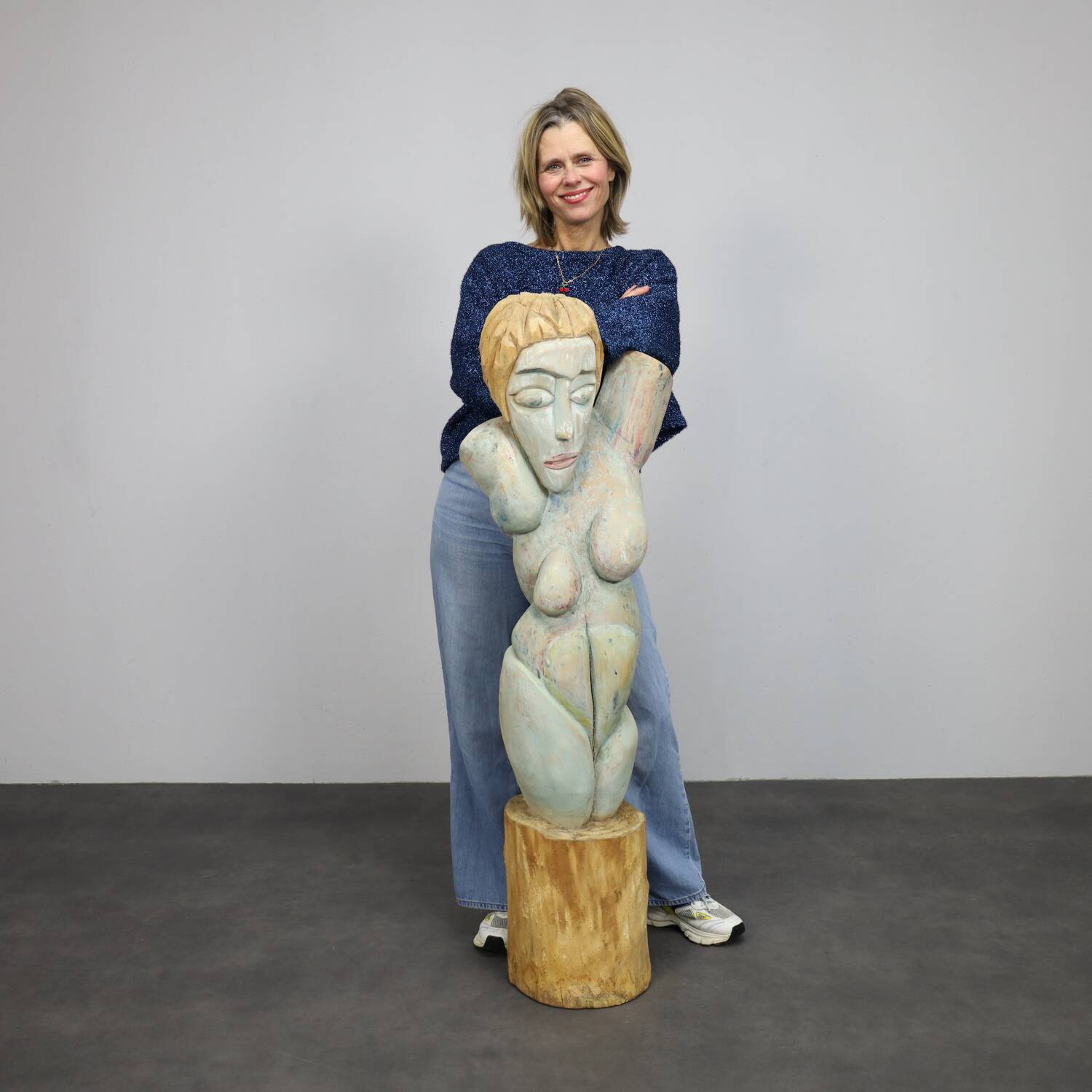 Carved wood sculpture by Tom de Munk-Kerkmeer, Australia, 1990s