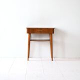 Scandinavian mahogany bedside table
