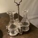 Former servant oil and vinegar silver and cut glass