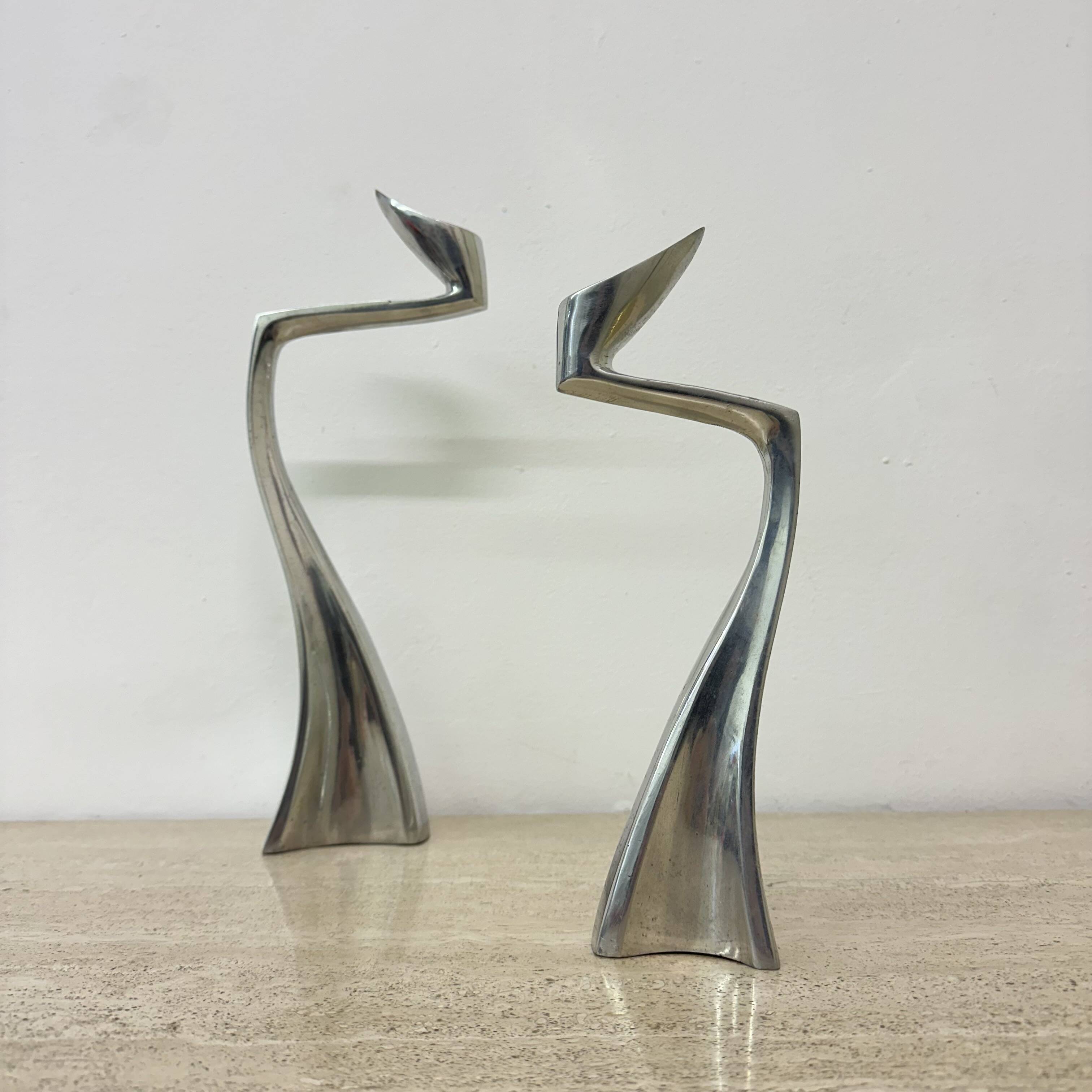 SCP ‘Swan’ / ‘Arclumis’ Candlesticks by Matthew Hilton, 1986