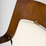 Bent wooden armchair attributed to Robin Day - 1960's
