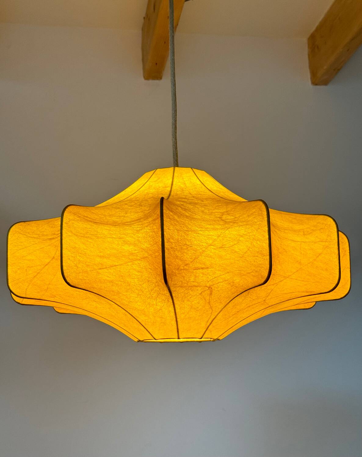 Large cocoon pendant light, 60s
