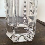 Vase hexagonal cristal biseauté