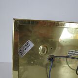 Applique en laiton et en verre de Peill et Putzler années 1970