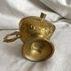Antique embossed brass ashtray