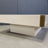 Vintage coffee table attributed to Willy Rizzo, 1970s