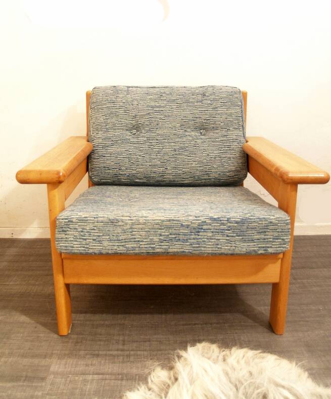 Danish vintage design arm chair in oak - Laboremus Viborg