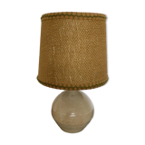 Stoneware lamp - rope lampshade