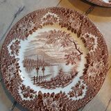 3 assiettes plates anciennes anglaises