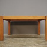 Coffee table with smoked glass top, 1980s