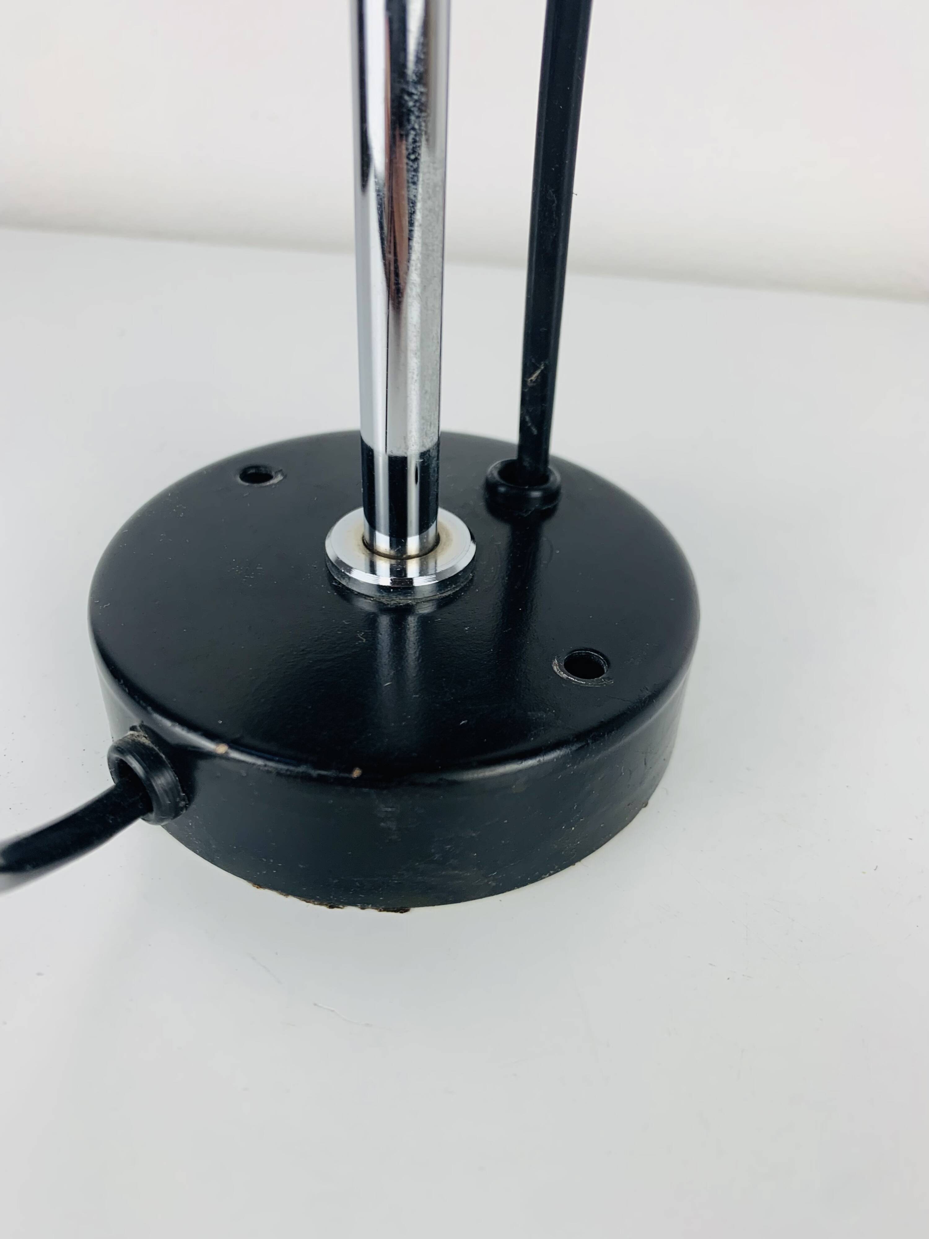 Black spot wall light from the 1960s, vintage.