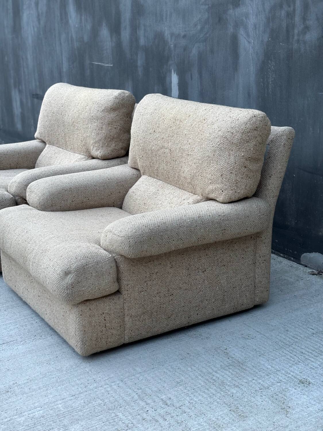 Paire de fauteuils, années 70-80