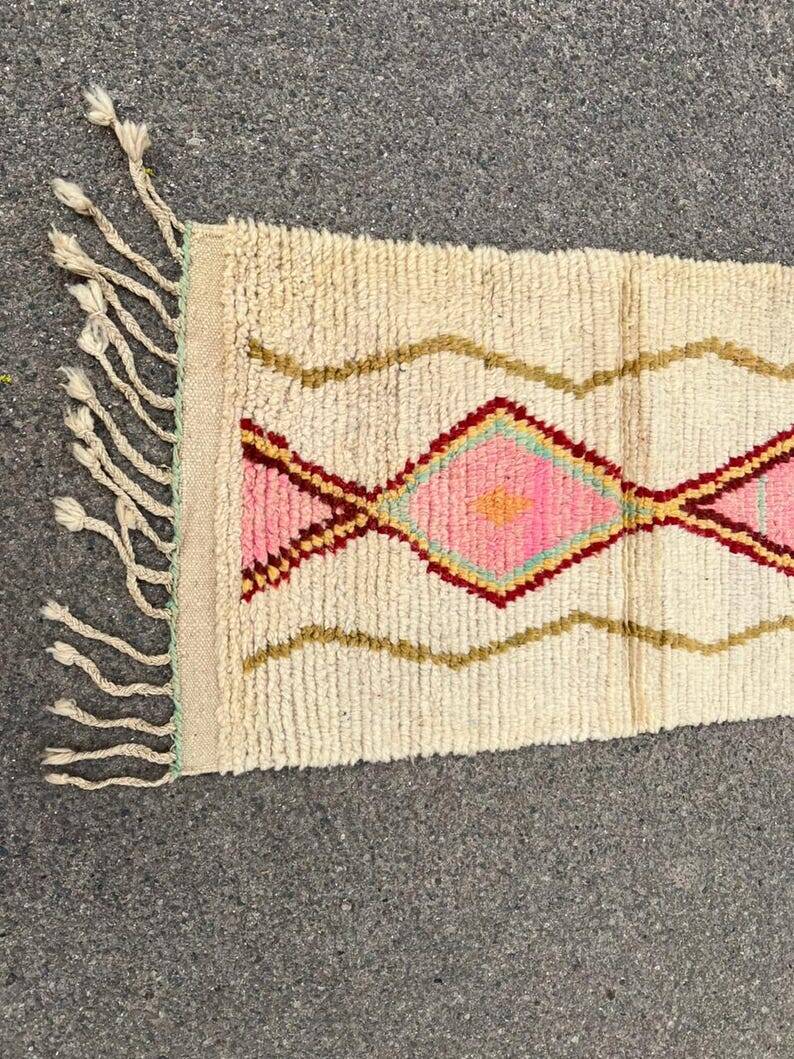 Handmade runner rug 300cm x 100cm